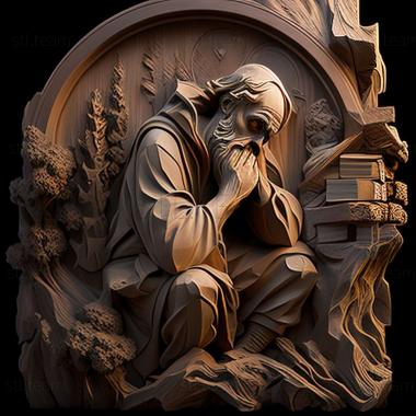 3D model RELIEFCARVED WOODEN (STL)